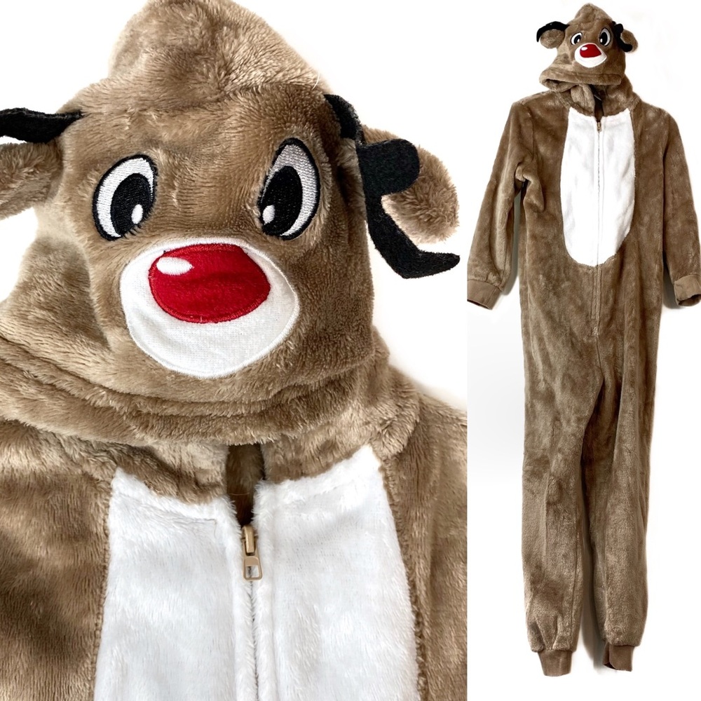 Holiday FamJams by Vayola Rudolph Reindeer Onesie